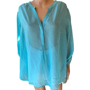 Maurices Lightweight Summer  Bikini  Cover up Blouse Women Plus Size 1/1X